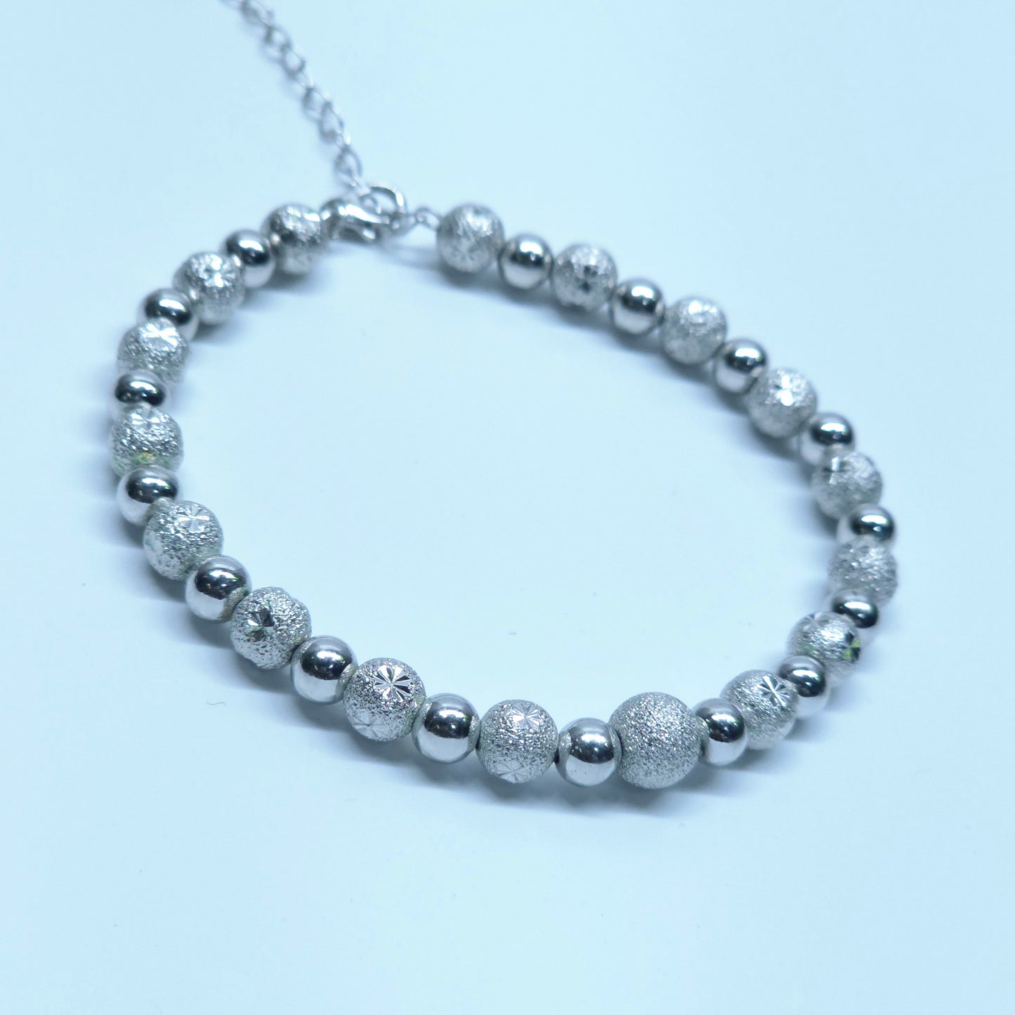 925 Silver Ladies & Teen  Bracelet with Spakling Balls