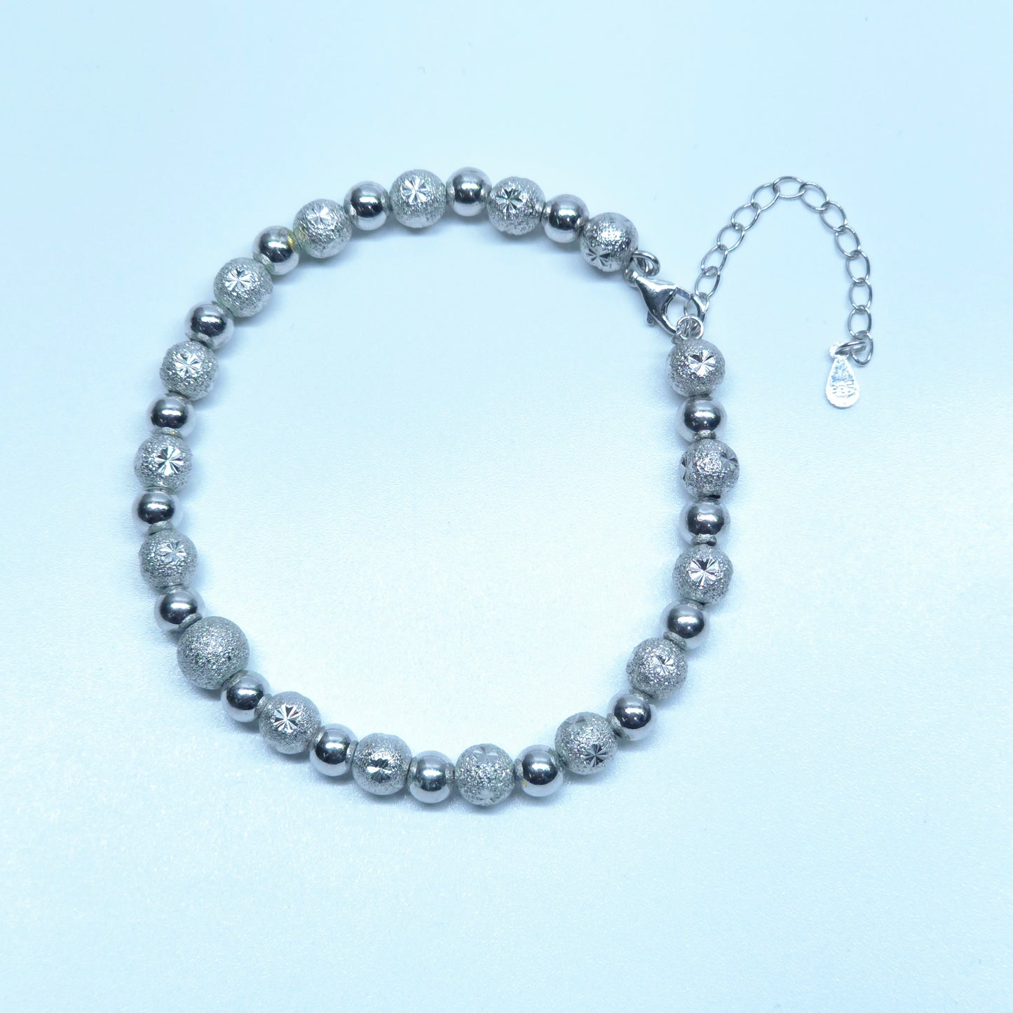 925 Silver Ladies & Teen  Bracelet with Spakling Balls