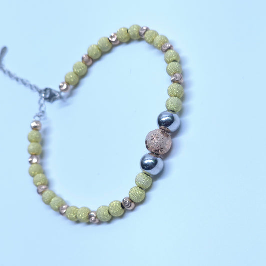 925 Silver Teen & Lady Bracelet with colourful Sparkling Balls