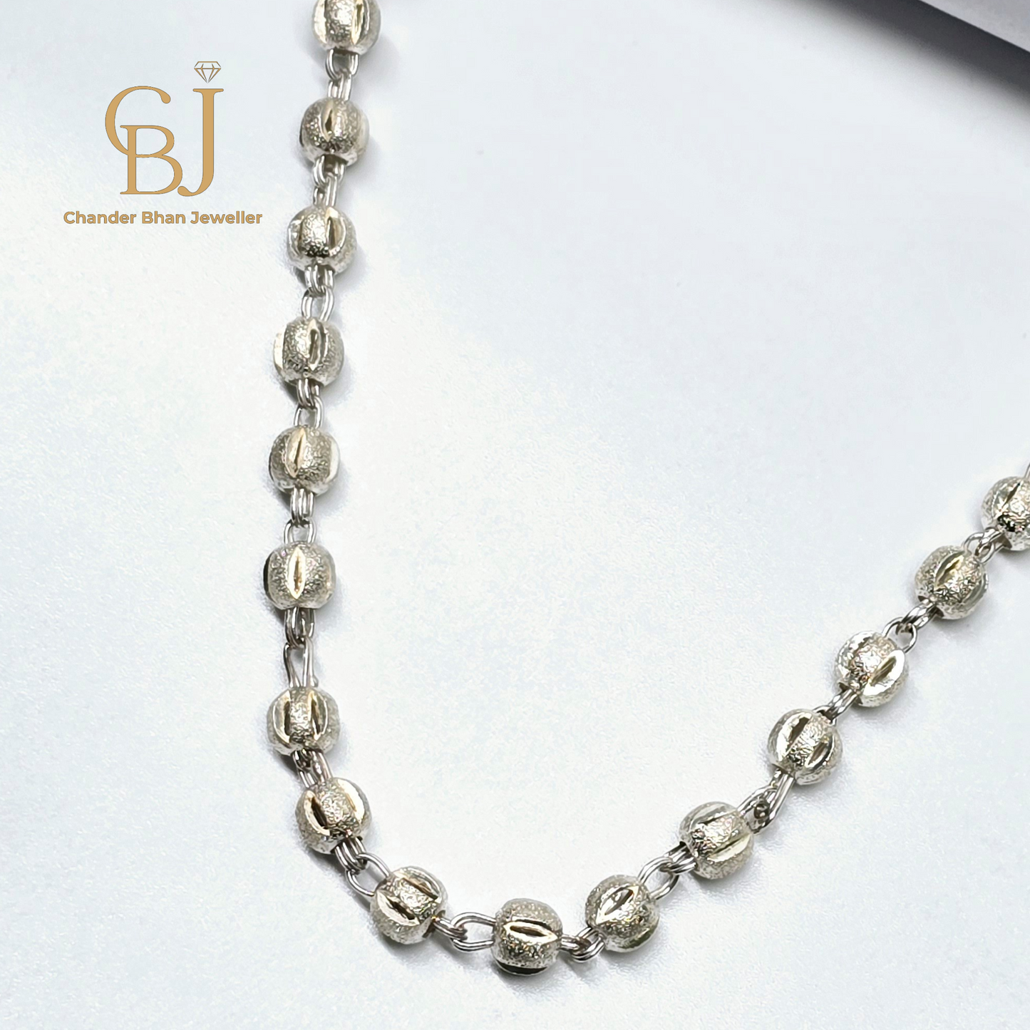 A Pure 925 Sterling Silver Balls Chain For Ladies and Teen