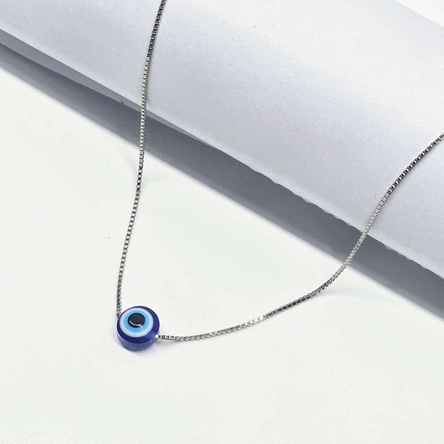 925 Silver Ladies & Teen Chain With Evil Eye Pandant