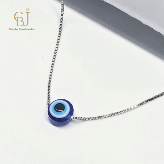 925 Silver Ladies & Teen Chain With Evil Eye Pandant