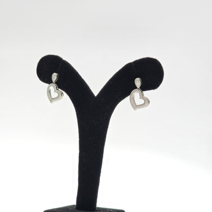 Heart Shape 925 Silver Earrings for women and teen sse001