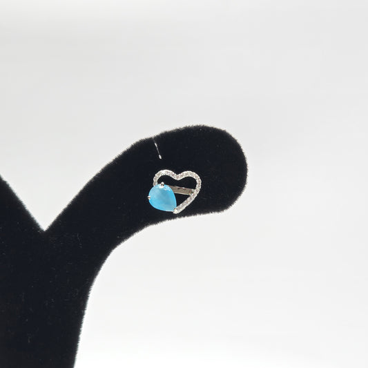 Heart Shape 925 Silver Studs For Women & Teens sse008