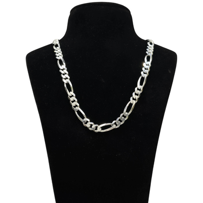 Pure 925 Gents Heavy Figaro Chain wt60