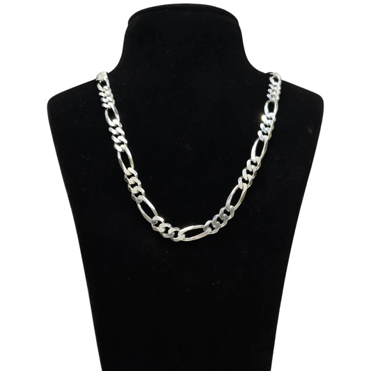 Pure 925 Gents Heavy Figaro Chain wt60