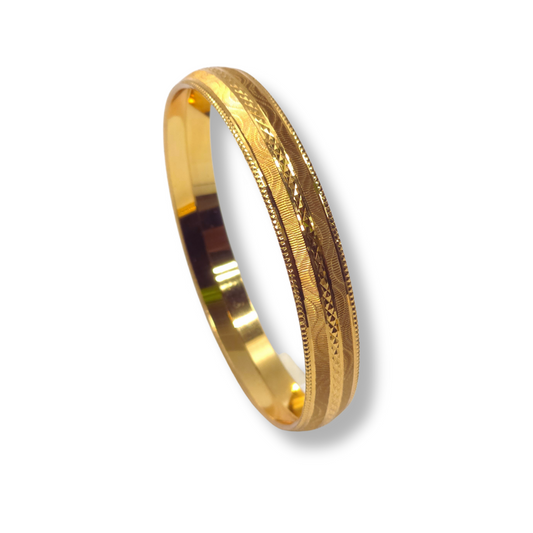 Pure 22kt Hallmarked Gold Gents kada gb003