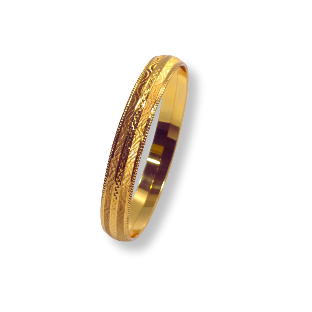 Pure 22kt Hallmarked Gold Gents kada gb003