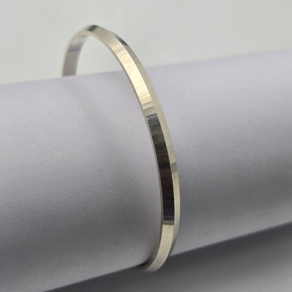 Pure 925 Silver Gents Solid Sikhi Kada A5