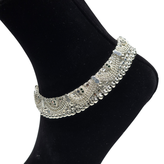 Pure 850 Handcrafted Silver Heavy Weight Payal wt206