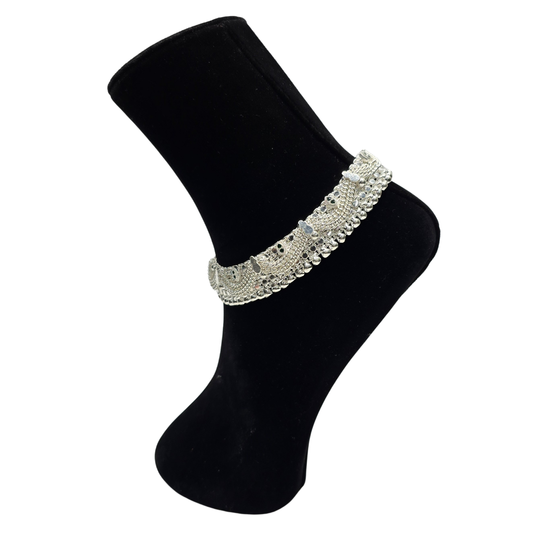 Pure 850 Handcrafted Silver Heavy Weight Payal wt206