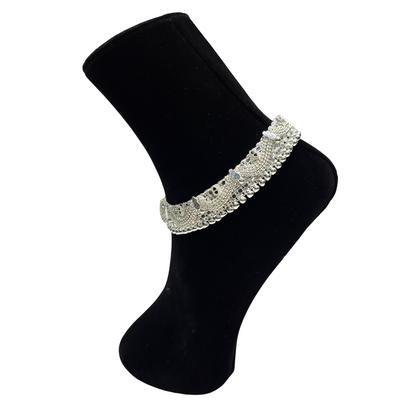 Pure 850 Handcrafted Silver Heavy Weight Payal wt206