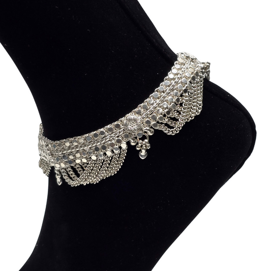 Pure 850 Handcrafted Silver Heavy Weight Payal wt178