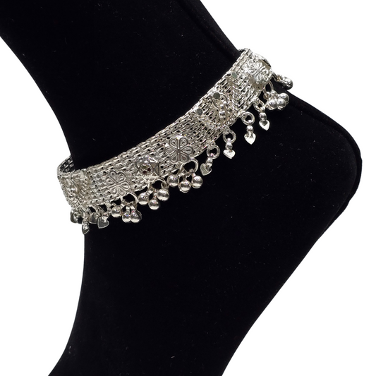 Pure 850 Handcrafted Silver Heavy Weight Payal wt174