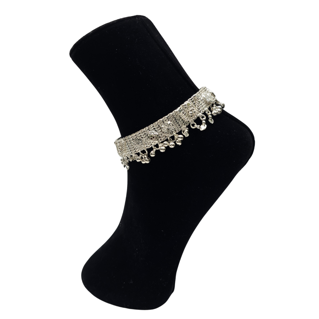 Pure 850 Handcrafted Silver Heavy Weight Payal wt174