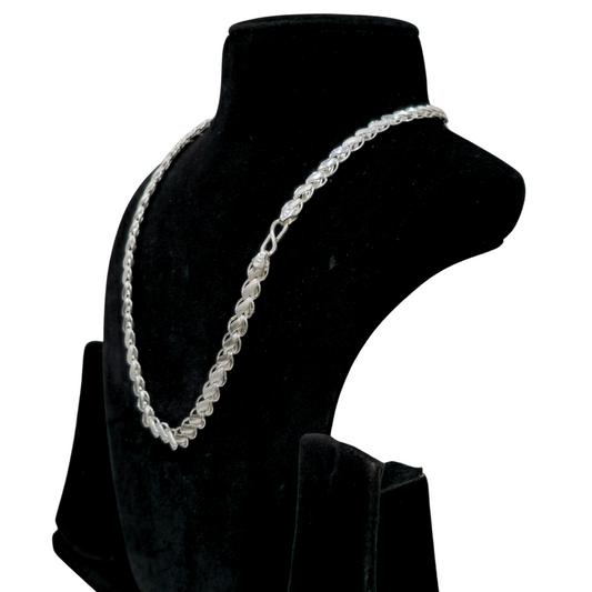 Pure 925 Silver Lotus Chain wt30