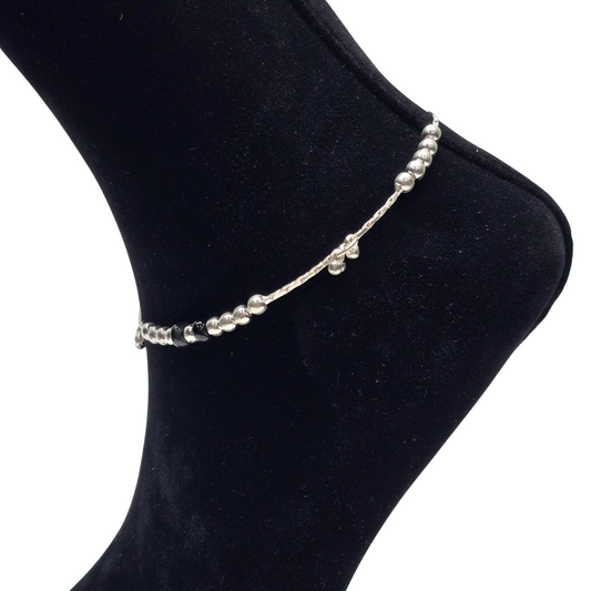 Handcrafted Silver Nazariya Payal p14