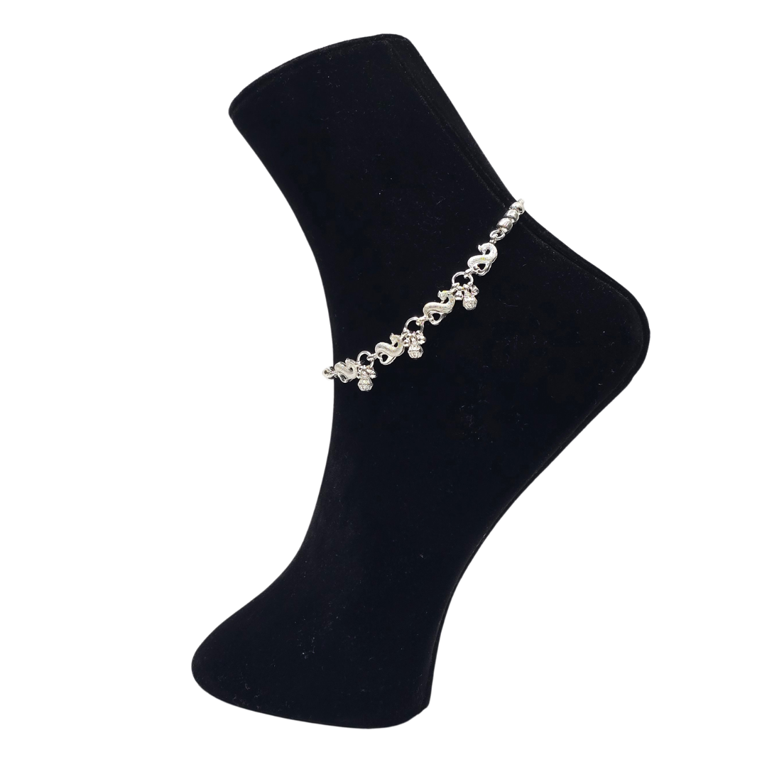 Handcrafted Silver Payal P11