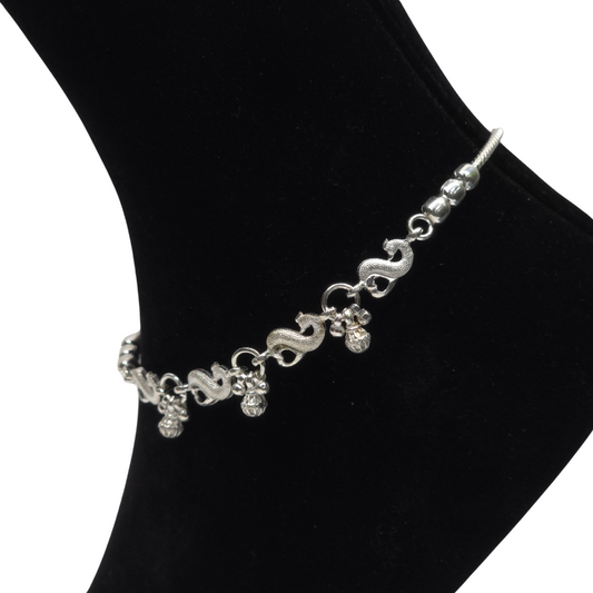 Handcrafted Silver Payal P11
