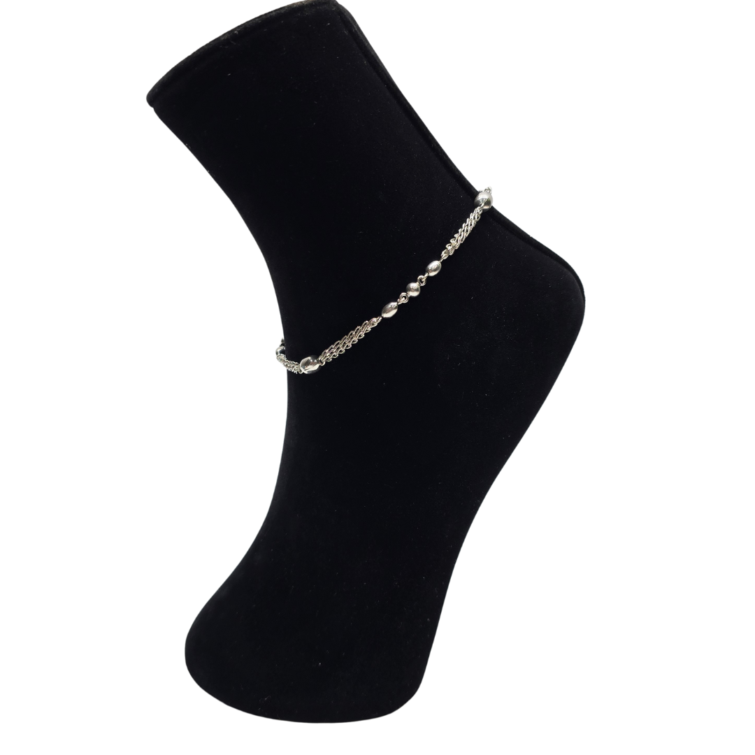Pure 925 Silver Antique Anklet AA2
