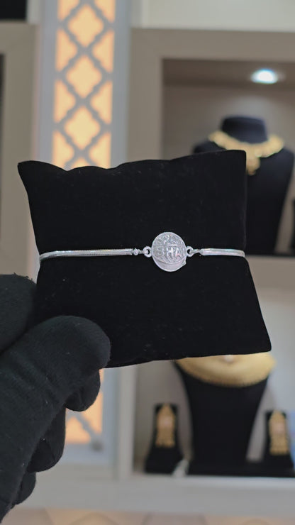PURE 925 SILVER RAKHI WITH CHAIN