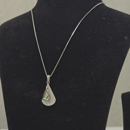 925 Silver  Girlish Chain With Floral Pandent