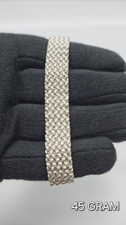 925 Silver Gent's Bracelet 45 gram