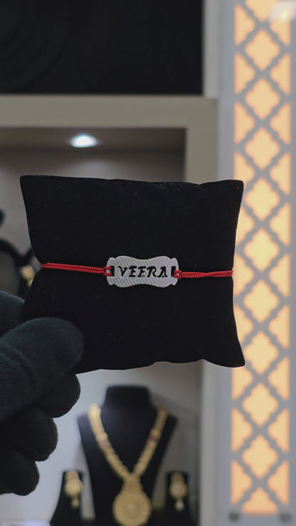 "VEERA" SPECIAL 925 SILVER RAKHI