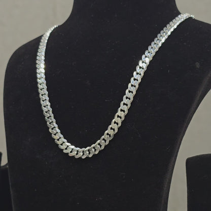 A pure 925 Silver Crub Heavy Weight Chain For Mens wt55