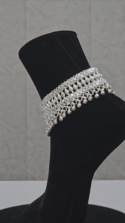 Pure 850 Handcrafted Heavy Weight Silver Payal  For Women wt228