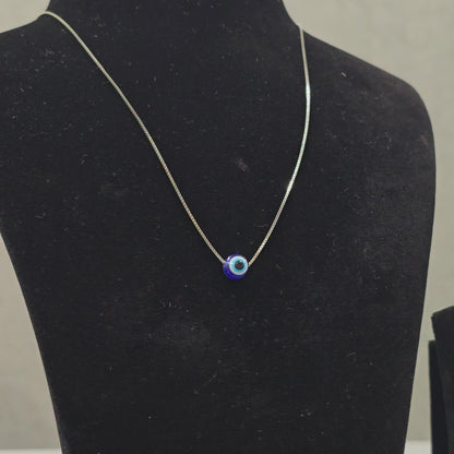 925 Silver Ladies & Teen Chain With Evil Eye Pandant