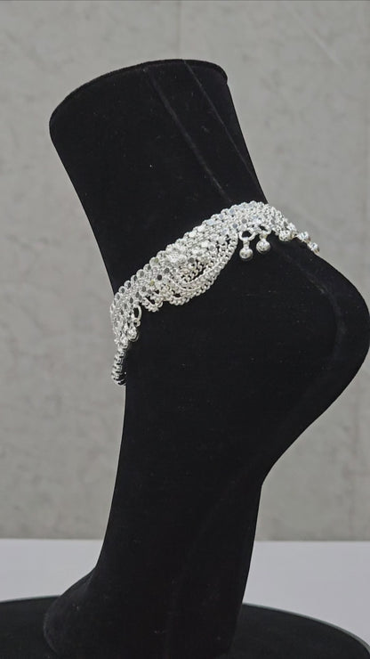 Pure 850 Handcrafted SIlver Heavy Weight Payal wt161