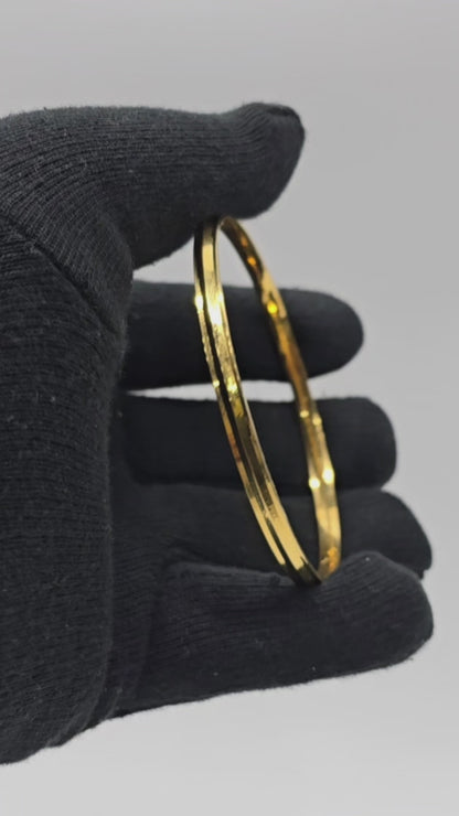 Pure 22kt Hallmarked Gold Gents kada gb005