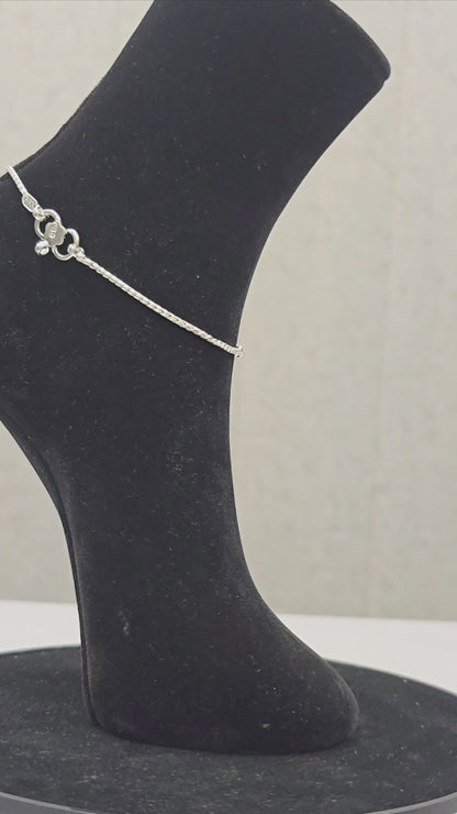 Handcrafted Silver Payal P3
