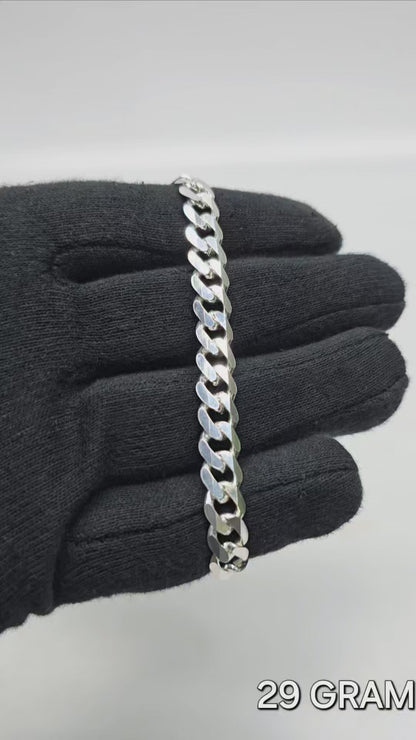 925 Silver Gent's Crub Bracelet 29 grm