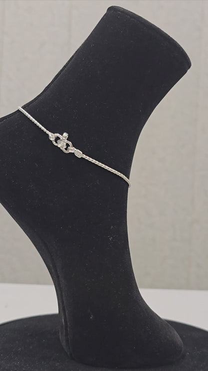 Handcrafted Simple Balls SIlver Payal P1