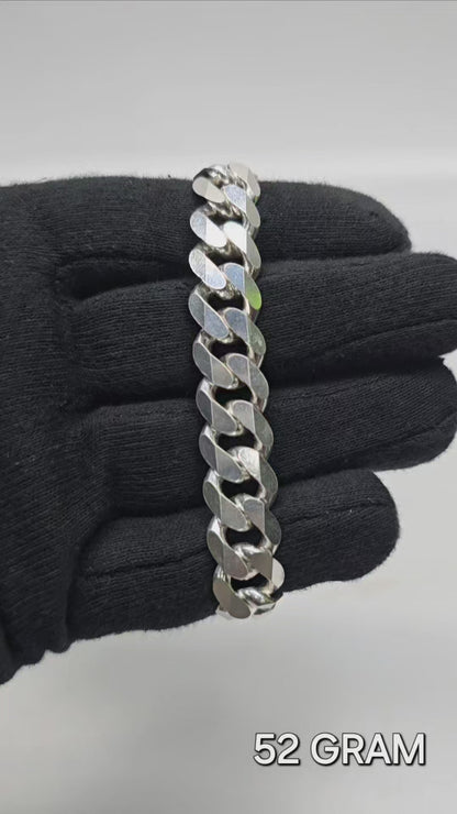 925 Silver Gents Crub Bracelet 52 gram