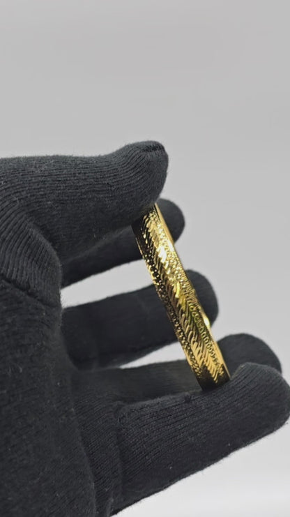 Pure 22kt Hallmarked Gold Gents kada gb004