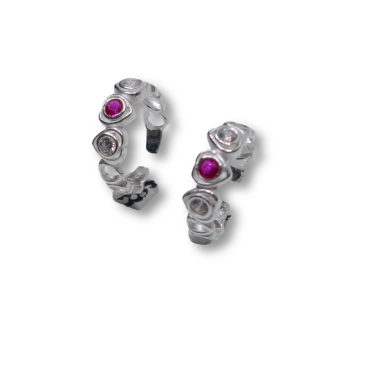 925 SIlver Single Stone Bands toe-ring